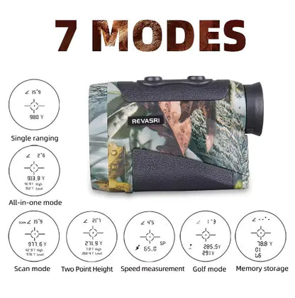 Rechargeable Golf & Hunting Rangefinder – High-Precision with Slope Switch & Flag Lock