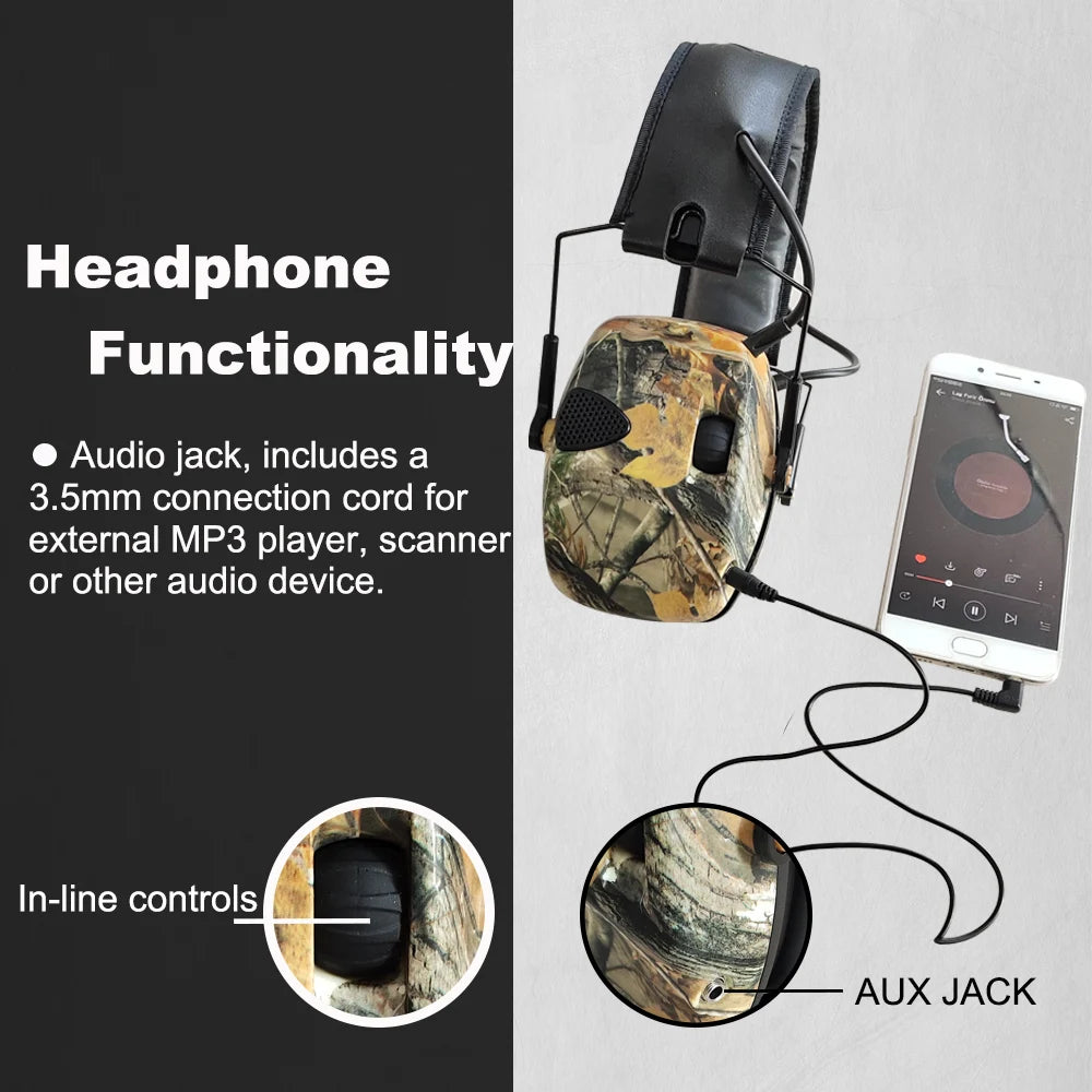 ZOHAN Tactical Electronic Noise-Reduction Earmuffs – Advanced Hearing Protection for Hunting & Shooting