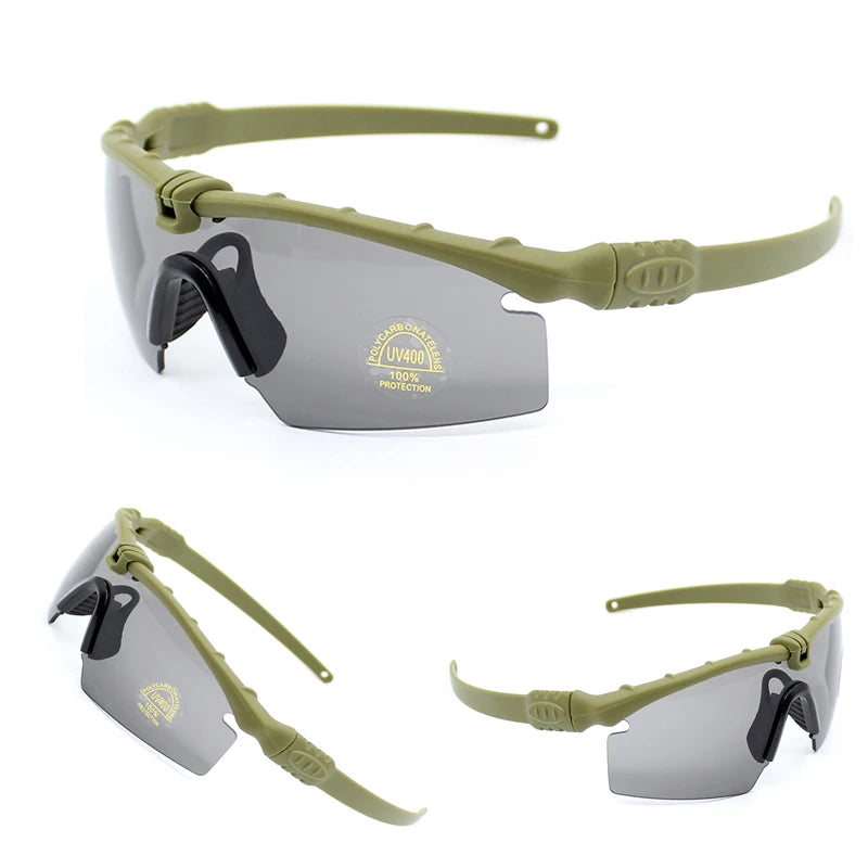 Outdoor Military Tactical Polarized Safety Glasses – UV400 Protection for Shooting, Hunting & Sports