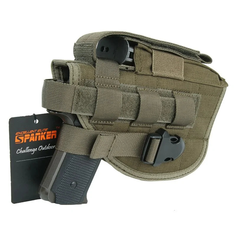 Outdoor Military Universal MOLLE Buckle Pistol Holster – Tactical & Secure Carry