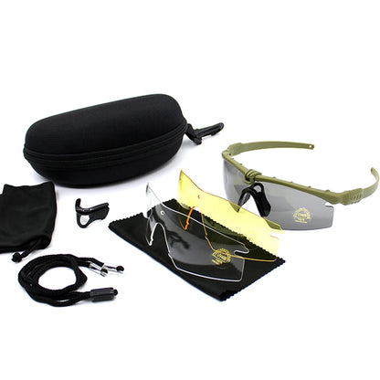 Outdoor Military Tactical Polarized Safety Glasses – UV400 Protection for Shooting, Hunting & Sports