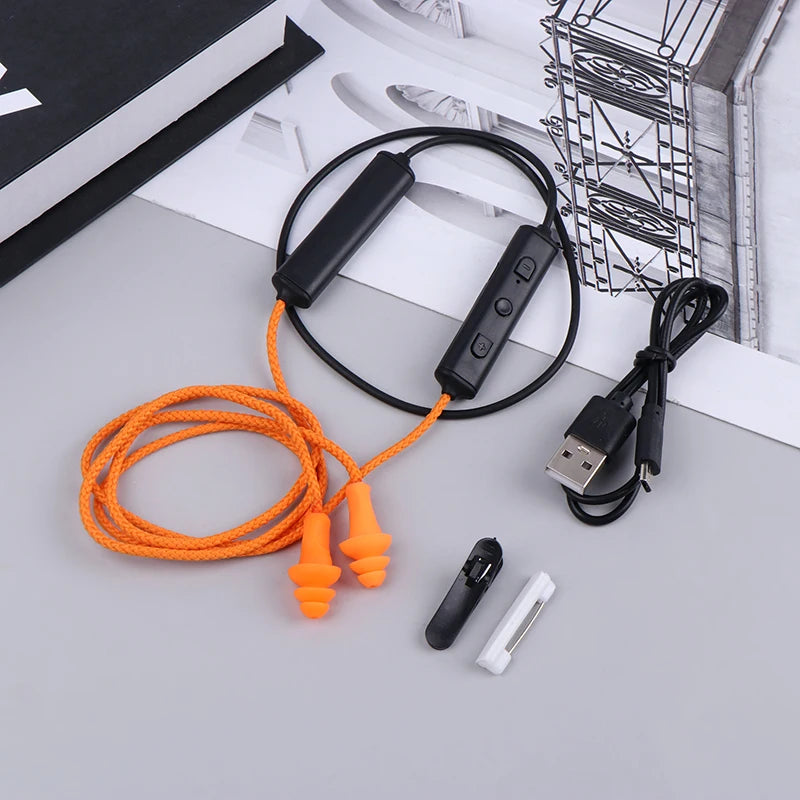 Imitation Labor Protection Ear Plugs Wired Bluetooth Headset For Work Noise Suppression Hearing Protection