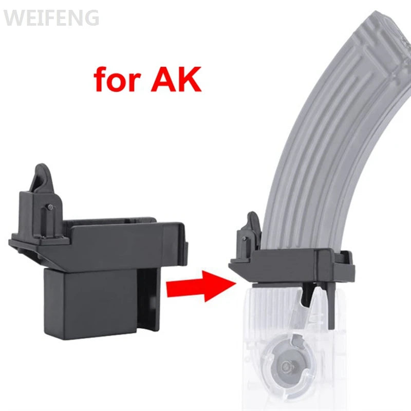 Speedloader Adapter for G36/AK/MP5 – M4 Fast Loader & HICAP Magazine Accessory