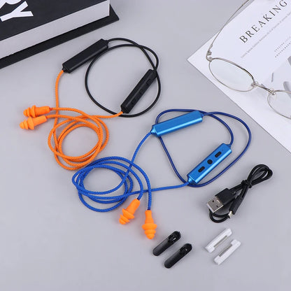 Imitation Labor Protection Ear Plugs Wired Bluetooth Headset For Work Noise Suppression Hearing Protection