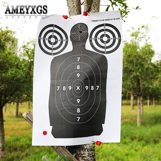 Human Body Shape Target Papers for Archery & Shooting – 5/10/20 Pack for Bow, Arrows, Slingshots, Darts, & Catapults – Perfect for Outdoor Sports, Hunting Practice, & Target Shooting