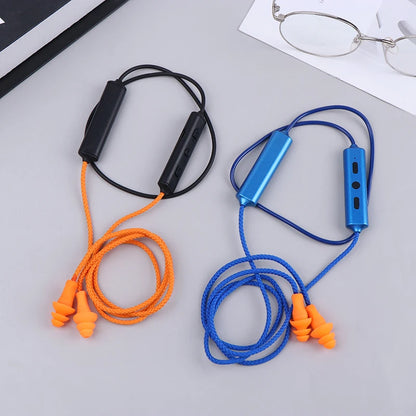 Imitation Labor Protection Ear Plugs Wired Bluetooth Headset For Work Noise Suppression Hearing Protection