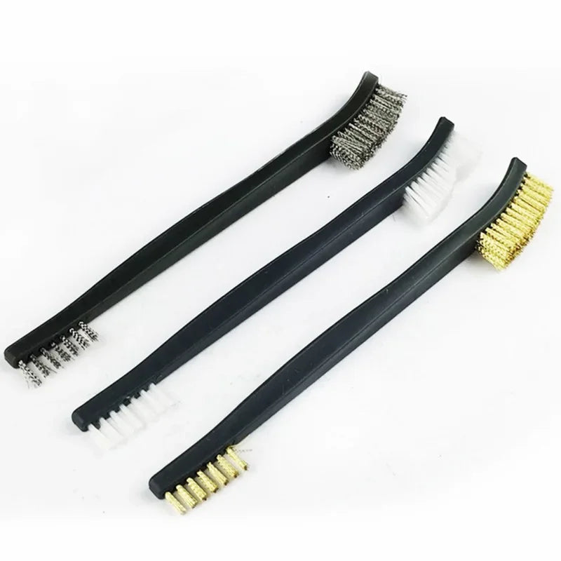 Double-End Steel Wire Brush & Nylon Pick Set – Universal Gun Cleaning Kit for Tactical Rifles & Hunting Firearms