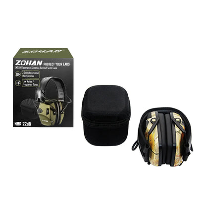 ZOHAN Tactical Electronic Noise-Reduction Earmuffs – Advanced Hearing Protection for Hunting & Shooting