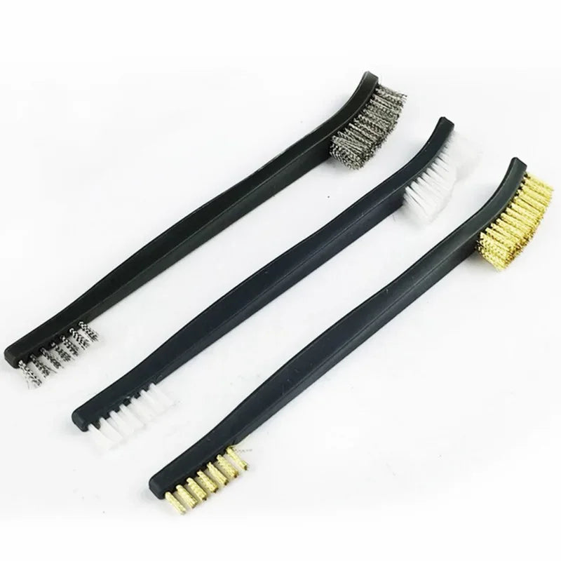 Double-End Steel Wire Brush & Nylon Pick Set – Universal Gun Cleaning Kit for Tactical Rifles & Hunting Firearms