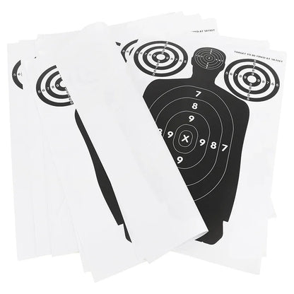 Human Body Shape Target Papers for Archery & Shooting – 5/10/20 Pack for Bow, Arrows, Slingshots, Darts, & Catapults – Perfect for Outdoor Sports, Hunting Practice, & Target Shooting