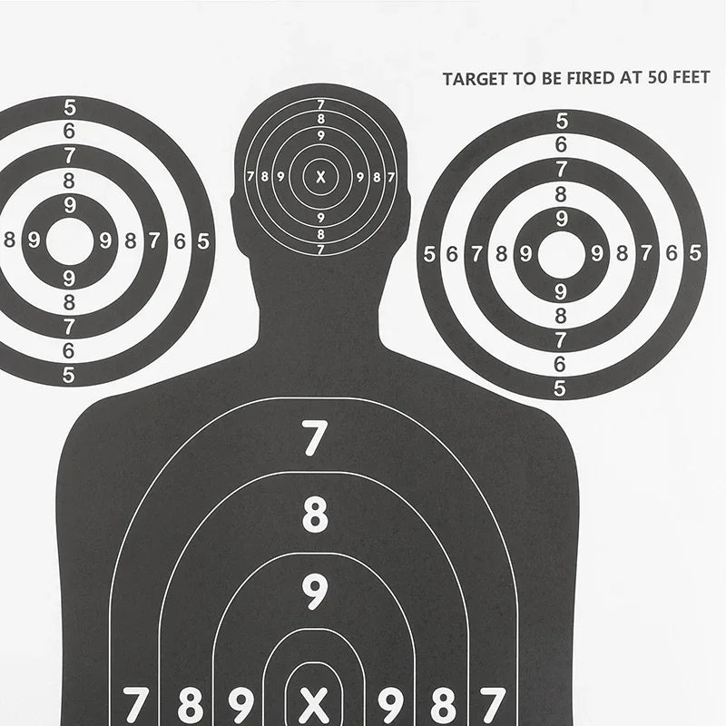 Human Body Shape Target Papers for Archery & Shooting – 5/10/20 Pack for Bow, Arrows, Slingshots, Darts, & Catapults – Perfect for Outdoor Sports, Hunting Practice, & Target Shooting