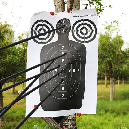 Human Body Shape Target Papers for Archery & Shooting – 5/10/20 Pack for Bow, Arrows, Slingshots, Darts, & Catapults – Perfect for Outdoor Sports, Hunting Practice, & Target Shooting