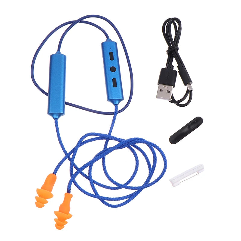 Imitation Labor Protection Ear Plugs Wired Bluetooth Headset For Work Noise Suppression Hearing Protection