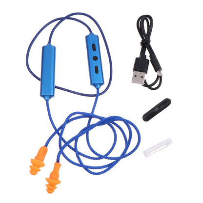 Imitation Labor Protection Ear Plugs Wired Bluetooth Headset For Work Noise Suppression Hearing Protection