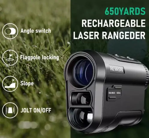 Rechargeable Golf & Hunting Rangefinder – High-Precision with Slope Switch & Flag Lock